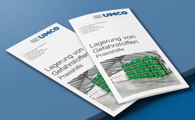 UMCO Praxishilfe: Faltblatt Lagerung von Gefahrstoffen