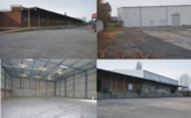Große Lagerhallen in Düren: