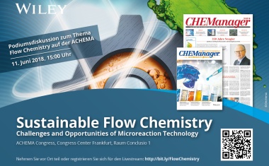 Achema-Kongress: Sustainable Flow Chemistry