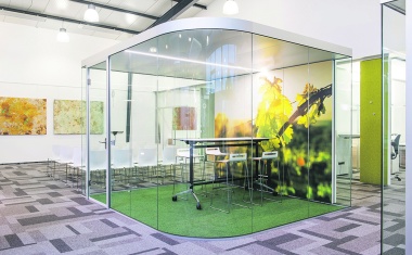 Raum Systeme der Firma Woodtec können helfen Büroflächen optimal zu nutzen