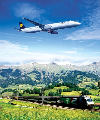 Ein kleiner Lichtblick: Die Produktion von Flugzeugen und Schienenfahrzeugen...