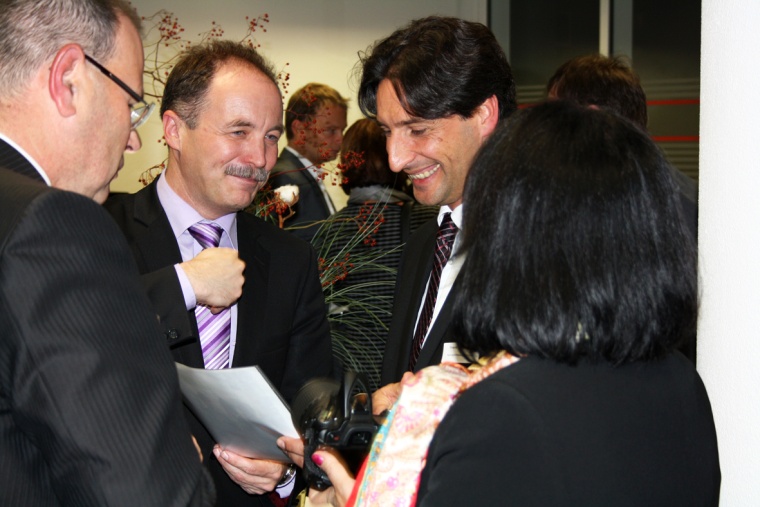 (von links): Uwe Albrecht, Sven Morlok, Frank Duvernell
