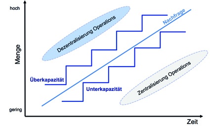 Abb. 4: Kapazitäten-Modelle und ihre organisatorische Nutzung