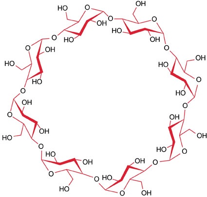 Abb. 1: Strukturformel Cyclodextrin