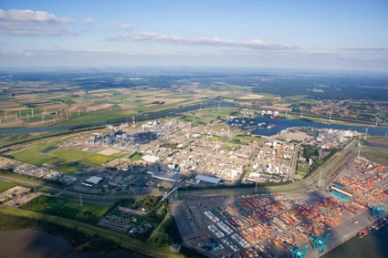 Der BASF-Standort Antwerpen liegt an der Schelde.