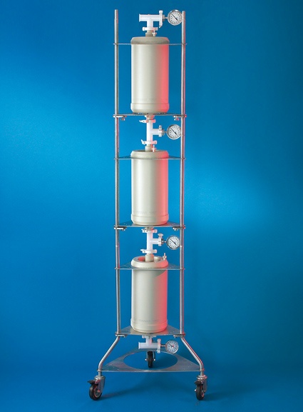Abb. 7: Mustang XT 5000 Membranadsorberkapsule zur Verwendung im Proteincapture...