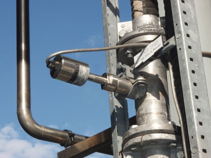 Abb. 3: SolidFlow Mengenmessung in pneumatischer Steigleitung
