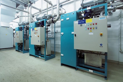 Abb. 3: Die drei ETC-Anlagen bei BASF Coatings sind jeweils direkt einem der...