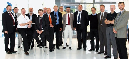 V.l.n.r.: Dr. Horst Weißsieker, Rolf Nagel, Norbert Otto, Arnold Brunner...