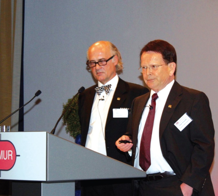 Abb. 2: Der Sponsor Endress + Hauser trat als Duett auf: Klaus Endress (l.),...