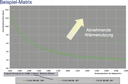 Abb. 3: Matrix zur Bestimmung der Amortisationszeit