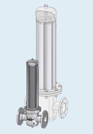 Abb. 1: Ein Filterelement der neuen (P)-GSL N-Baureihe kann bei gleicher...