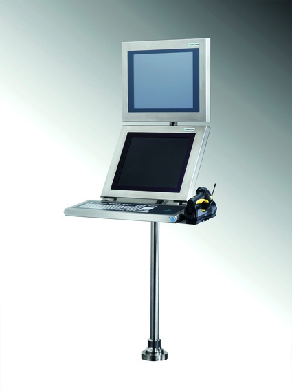 VisuNet GMP Duplex Doppelmonitor, mit dem z.B. MES und DCS System simultan...