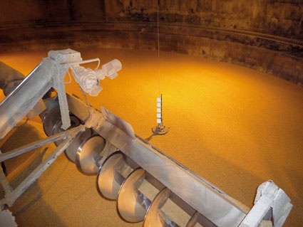 Abb. 5: Anwendung Cargill: In der Mitte des Bildes ist die im Malz eingetauchte...