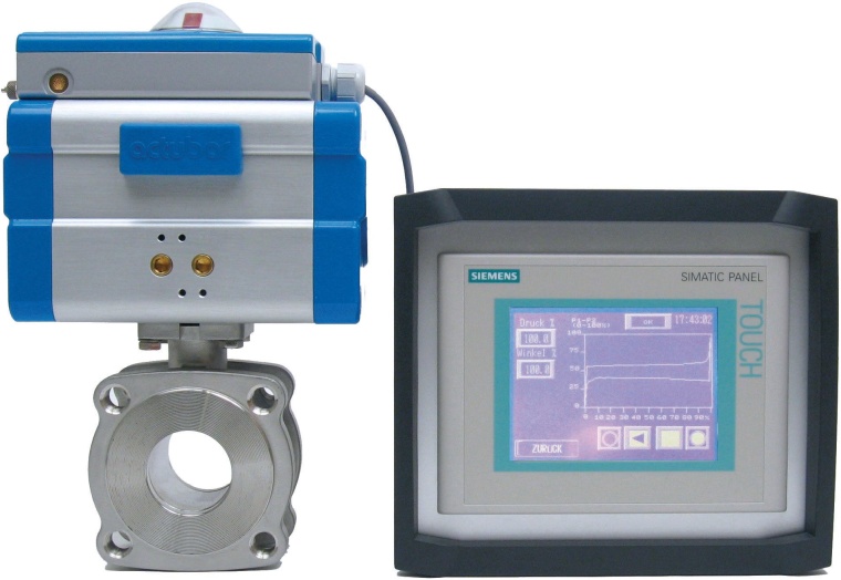 Abb. 3: Bar-diactrol und kundenspezifische SPS mit Touch-Panel