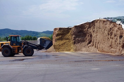 Abb. 2: Substratlager der Biogasanlage Forchheim