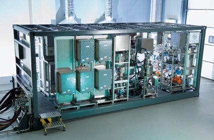 Abb. 2: Prozesscontainer des Projektes F³ Factory im Demonstrationszentrum...