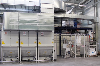 Abb. 3: Reclaim Trockenabscheidung bei der Allgaier Automotive GmbH....