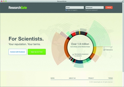Seit 2008 haben sich rund 1.9 Mio. Wissenschaftler bei ResearchGate angemeldet....