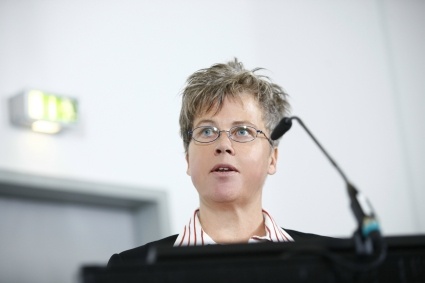Dr. Nicola Spiggelkötter auf der IAA Nutzfahrzeuge 2012 in Hannover.