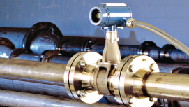 Abb. 2: Der Vortex-Durchflussmesser Typ 8800DR besitzt eine interne Reduzierung...