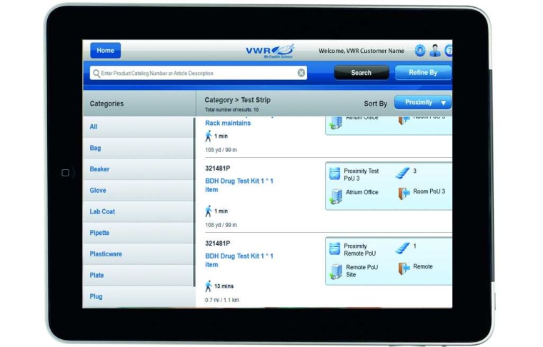 VWR: Webbasiertes, mobiles Search Pad