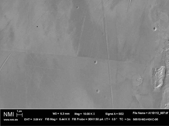 acp: Die Probe nach der Reinigung mit dem acp-Schneestrahlreinigungssystem. ©...