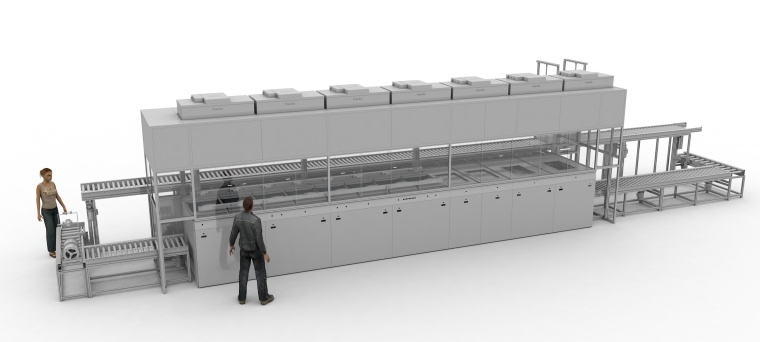 Dürr: n die Einhausung der Anlage sind Filtersysteme integriert, um die...