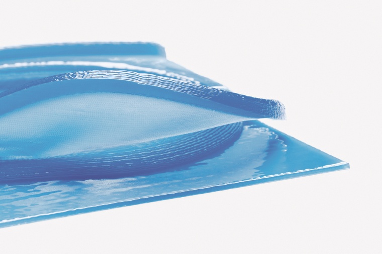 Im 3D-Druck bei Wacker gefertigter Prototyp einer Dichtlippe aus Silicon.