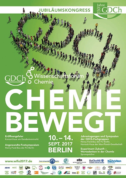 Die GDCh feiert ihr 150. Jubiläum vom 10. –14. September 2017 in Berlin mit...