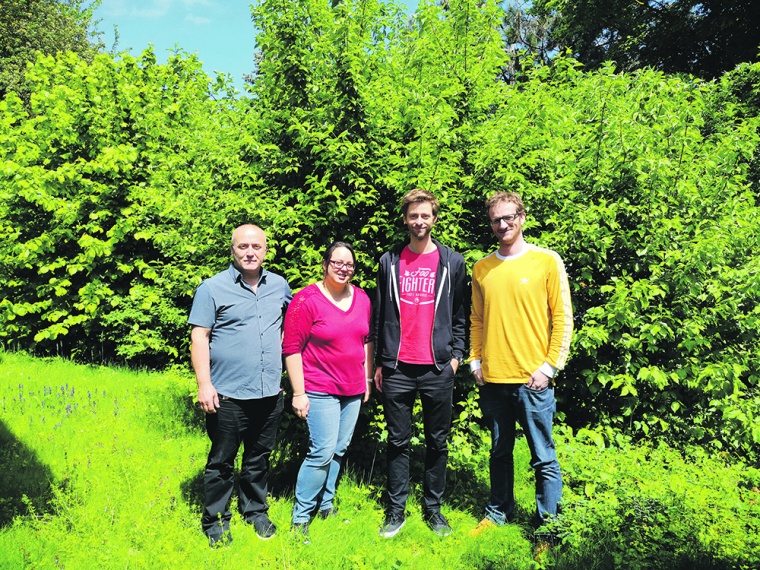 Das ESy-Labs-Team (v.l.n.r.): Mehmet Kilic, Jennifer Kain, Johannes Pößnecker...