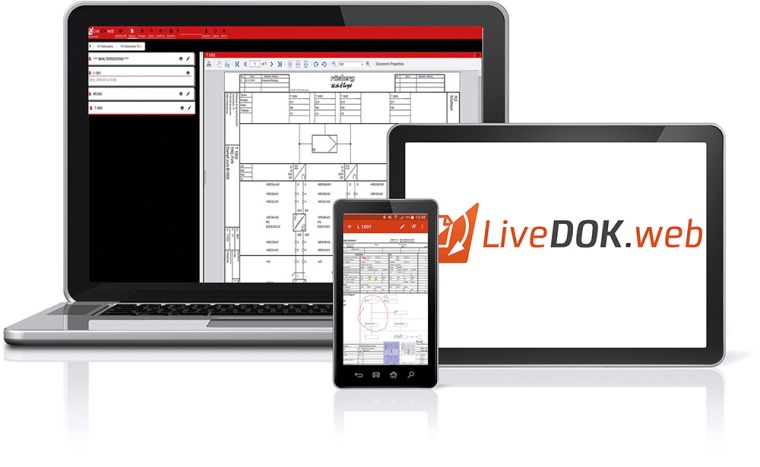 LiveDOK Web lässt sich dank webbasiertem Ansatz betriebssystemunabhängig auf...