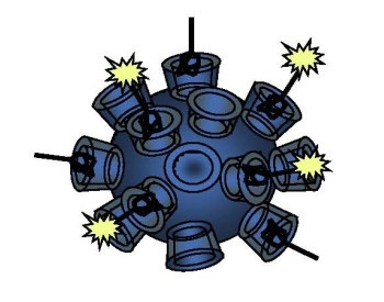 The targeted nanoparticle used in the study and shown in this schematic is made...