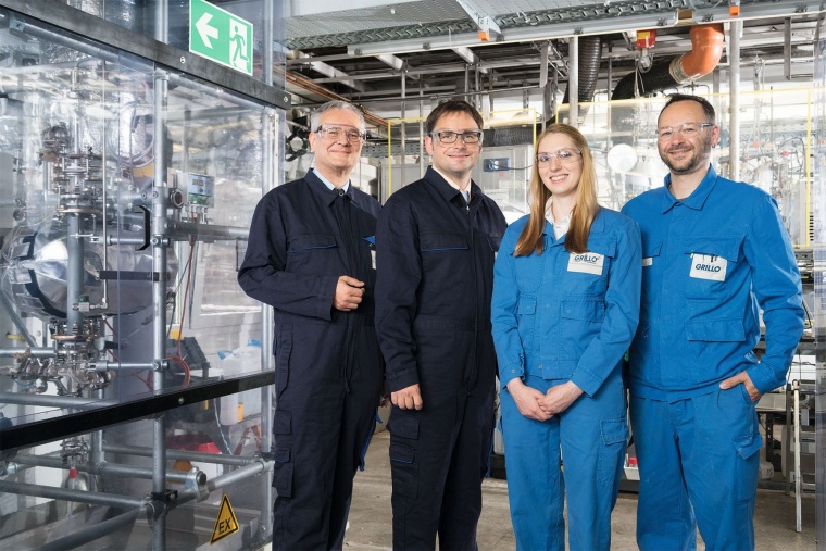The research team for methanesulfonic acid (MSA) from Grillo. © Grillo-Werke...