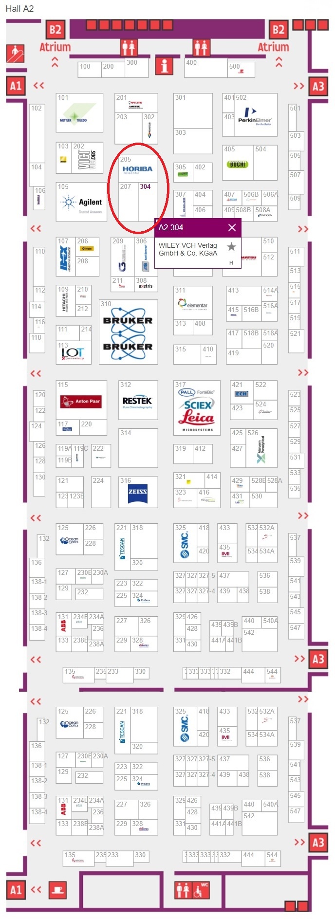 Visit the Wiley Booth in Hall A2, booth 304