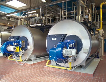 Fig. 1: Two shell boiler with identical units in an industrial company