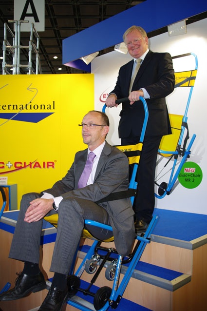 Barry Scholes (Evacchair) and Joop Kaufman (ESE International)