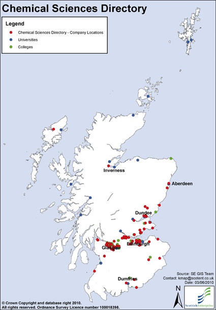 National Success: Some 150 Chemical Sciences companies operate in Scotland