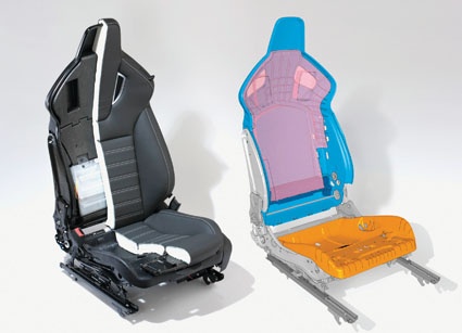 Performance car seat: These seats are made of two special BASF polyamides...