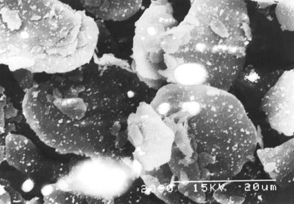 Titanium oxide on mica