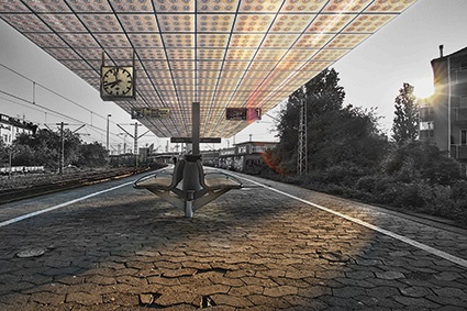 Chamaeleons use as platform roofing © Fakultät Architektur der WHZ - Author:...