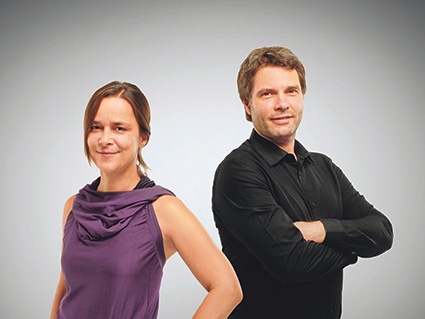 People: Stephan Nicolay, IBK chairman & Gudrun Pfahl, PR