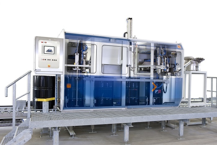 The Advanced Line drum filler type 84 for fully automatic and calibrated...