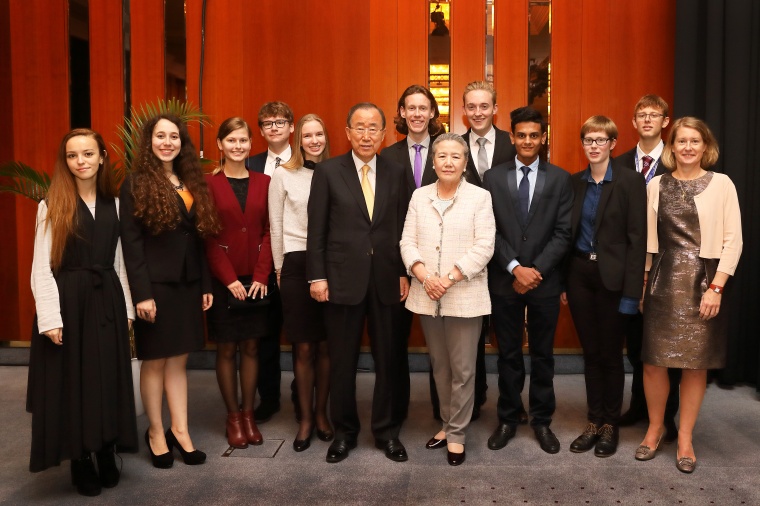 Ban Ki-moon, United Nations Secretary General (2007 – 2016) with his wife...