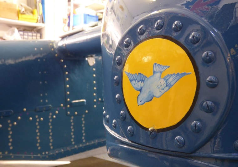 The restoration of British speedboat racer Donald Campbells Bluebird, a...