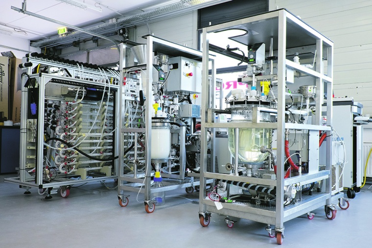Modular continuous crystallization plant for downstream processing. ©...