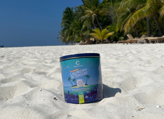 Coco Custo´s product: a biodegradable and eco-friendly laundry detergent. ©...