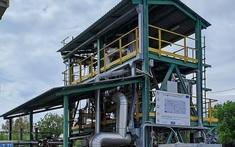 Festbettvergasungsanlage im Gegenstromverfahren PRAGA (uPdRAft GAsifier) im...