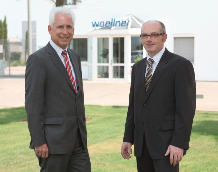 Rüdiger Zart (li.) und Alexander Hörner, Geschäftsführer der Dr. Wöllner...