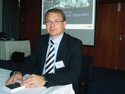 Daniel Huber, Geschäftsführer der ABB Automation und Leiter der Division...